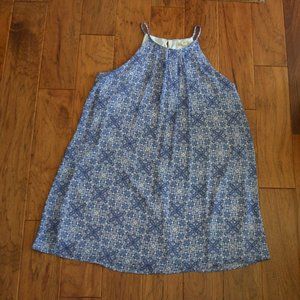 Pink Rose Halter Style Funky Pattern Dress Size L